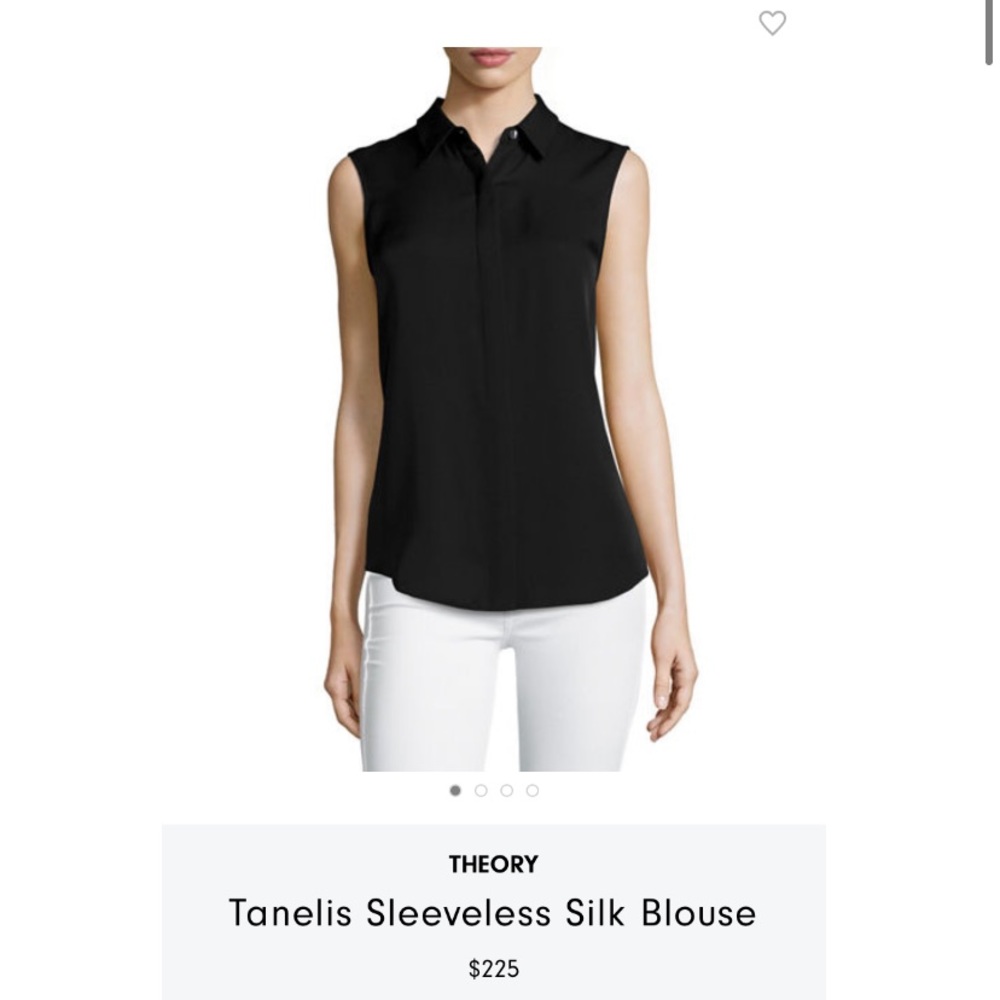Theory Tanelis silk blouse, never worn